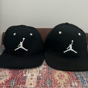 PAIR BUNDLE - Youth and Toddler Jordan Black hats